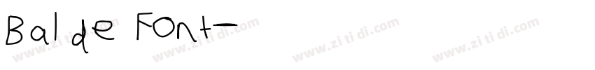 Balde Font字体转换